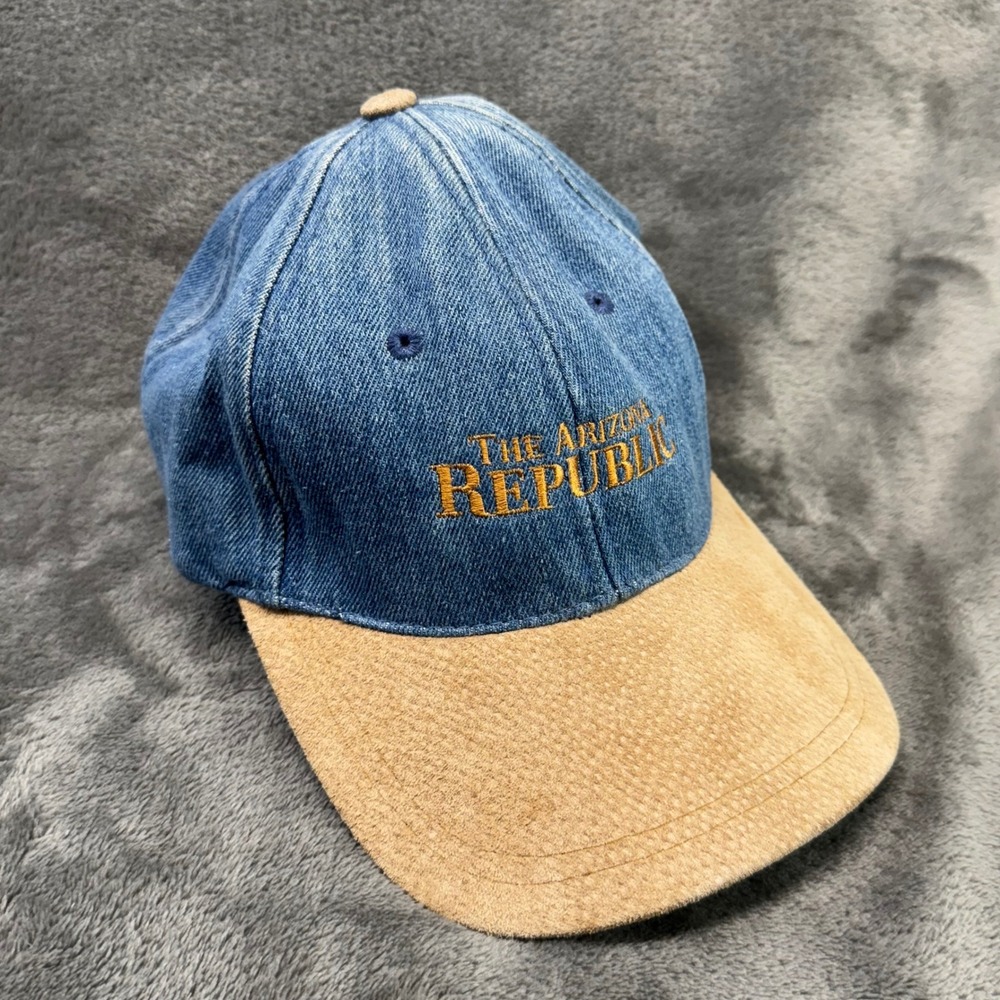 The Arizona Republic Baseball Cap Denim Suede Adjustable Hat